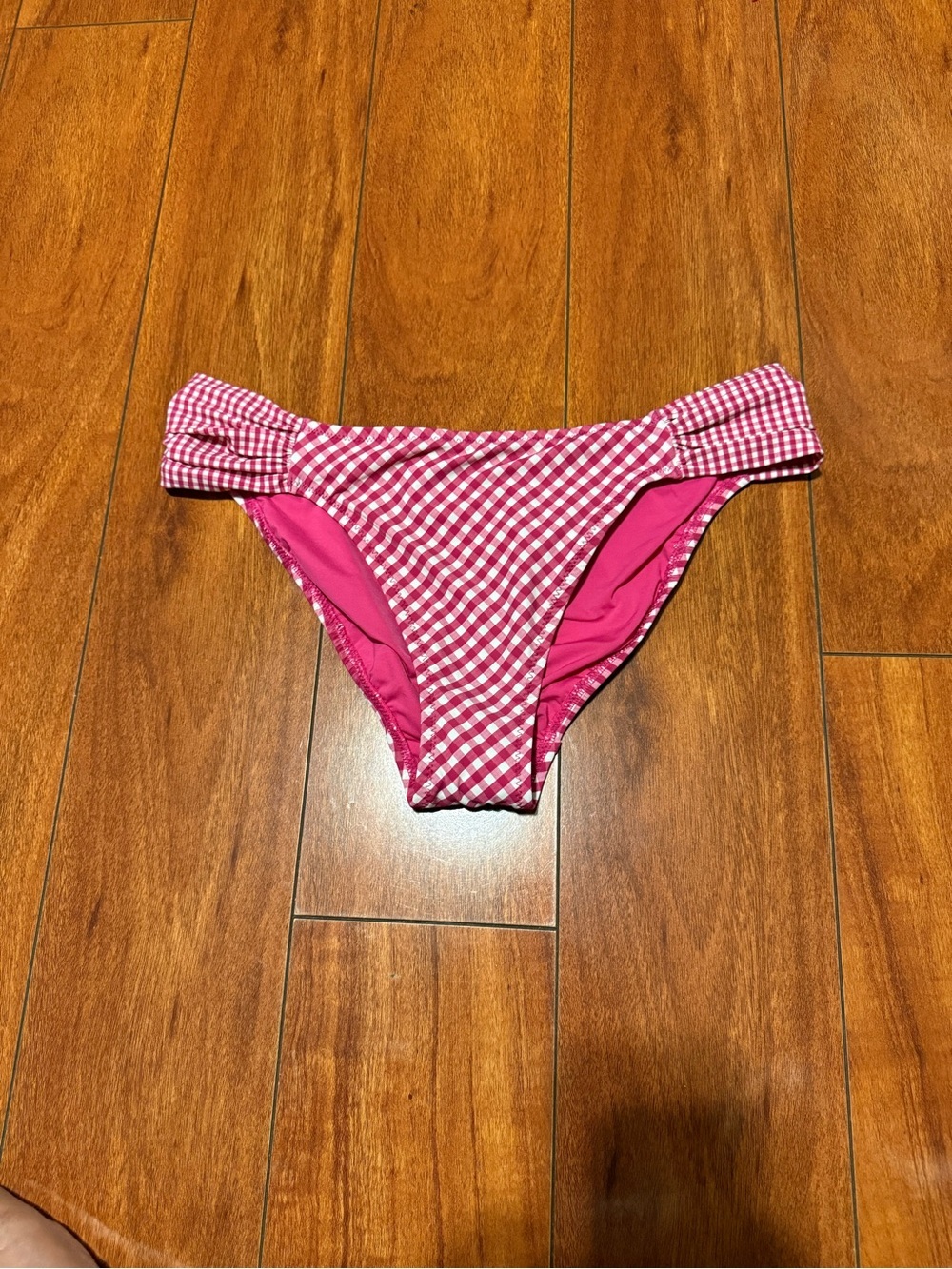 Robin Piccone Pink Gingham Bikini Bottom
